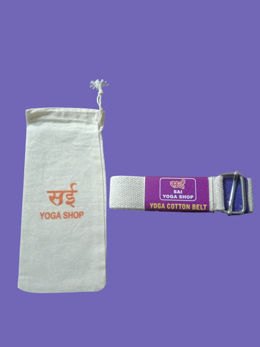 Sai Yoga Shop Classic 9ft Cotton Yoga Belt – The Universal Alignment Tool The "Gold Standard" Length | 100% Cotton | Essential for Daily Practice