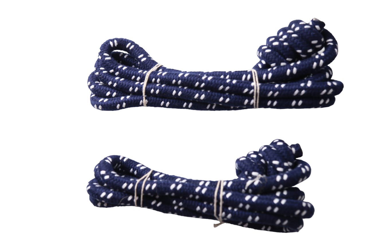 Sai Yoga Shop Long Cotton Yoga Wall Rope Straps – 100% Pure Cotton for Anti-Gravity Support