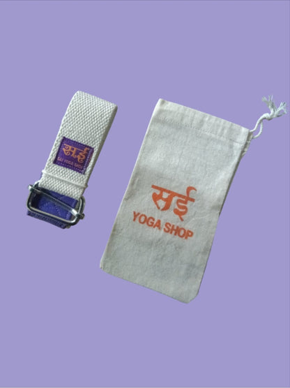 Sai Yoga Shop Classic 3ft Cotton Yoga Belt – The Universal Alignment Tool The "Gold Standard" Length | 100% Cotton | Essential for Daily Practice