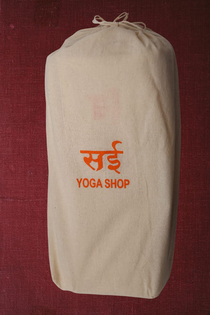 Sai Yoga Shop Handwoven 100% Cotton Yoga Blanket (White) – Soft, Durable & Machine Washable