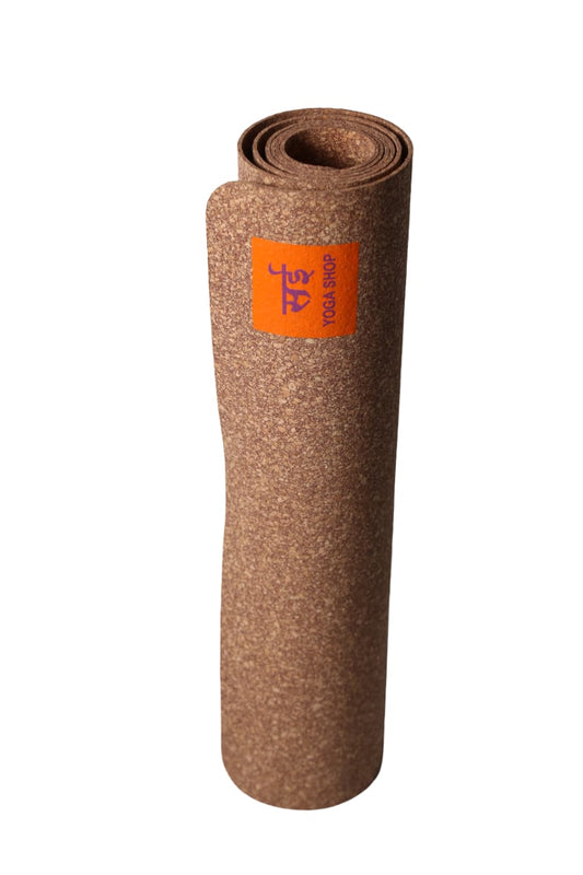 Sai Yoga Shop Organic Cork Yoga Mat with Starry Alignment (72"x24") – Non-Slip Natural Rubber Base