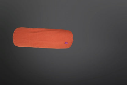 Sai Yoga Shop Round Cotton Yoga Bolster Pillow (Brown) – Cotton Filled for Meditation & Posture with Washable Cover