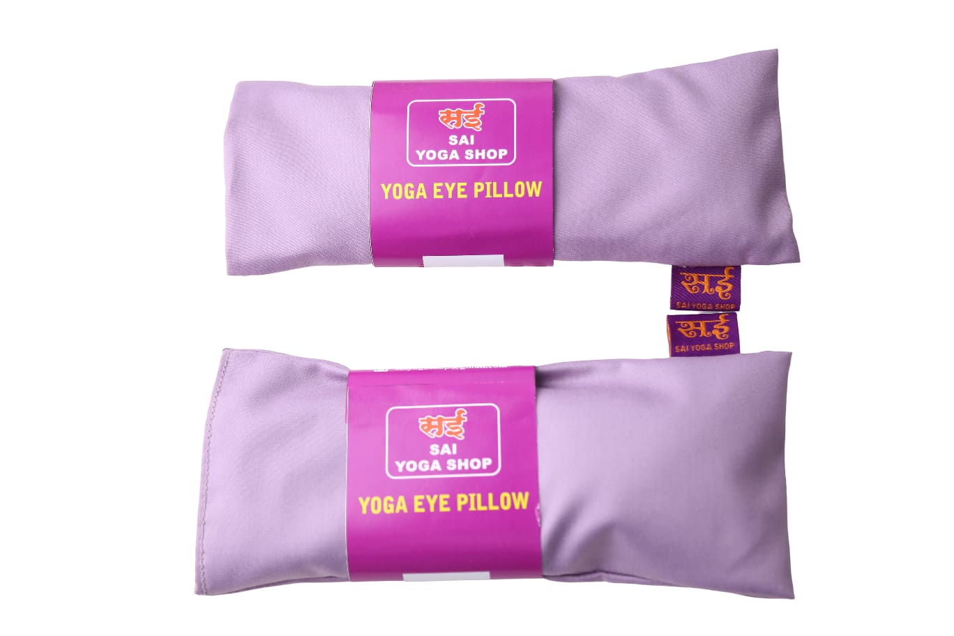 Sai Yoga Shop Lavender Oil Scented Eye Pillows for Yoga & Meditation (Pack of 2) – Pure Cotton & Organic Seed Filled