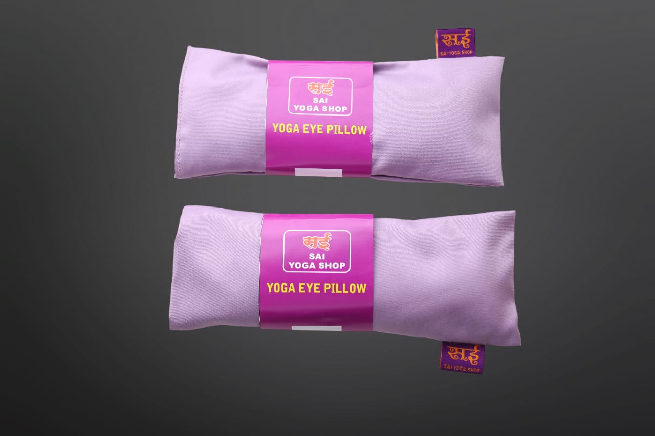 Sai Yoga Shop Lavender Oil Scented Eye Pillows for Yoga & Meditation (Pack of 2) – Pure Cotton & Organic Seed Filled