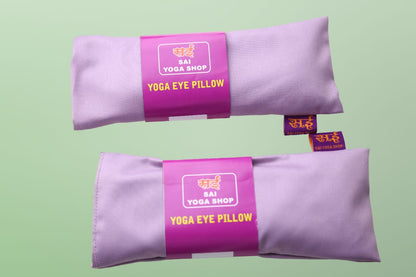 Sai Yoga Shop Lavender Oil Scented Eye Pillows for Yoga & Meditation (Pack of 2) – Pure Cotton & Organic Seed Filled