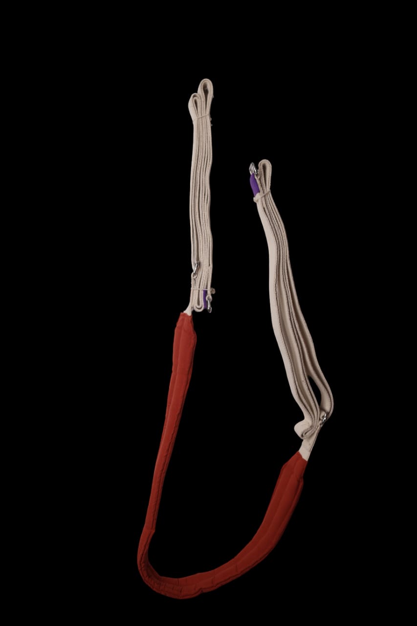 Sai Yoga Shop Adjustable Pelvic Swing for Back Pain Relief & Stretching – Cushioned Foam Support with Free Cotton Bag